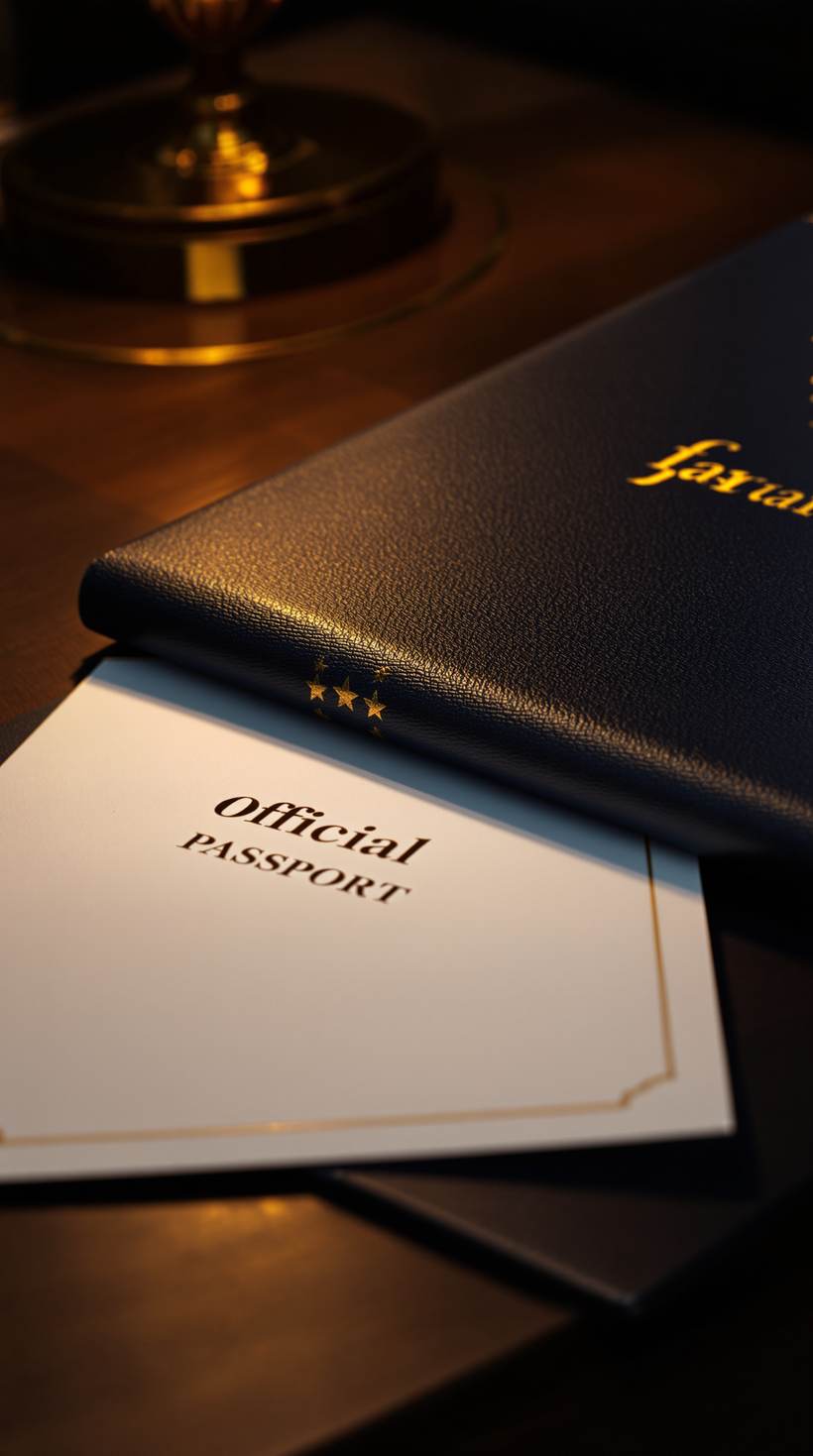 Documents on a desk