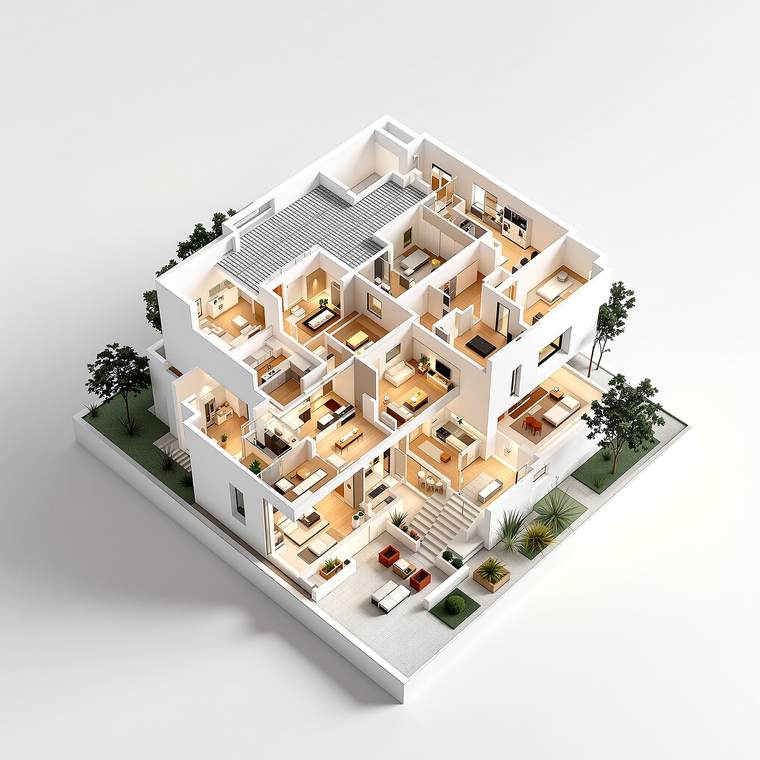 3D model of the house