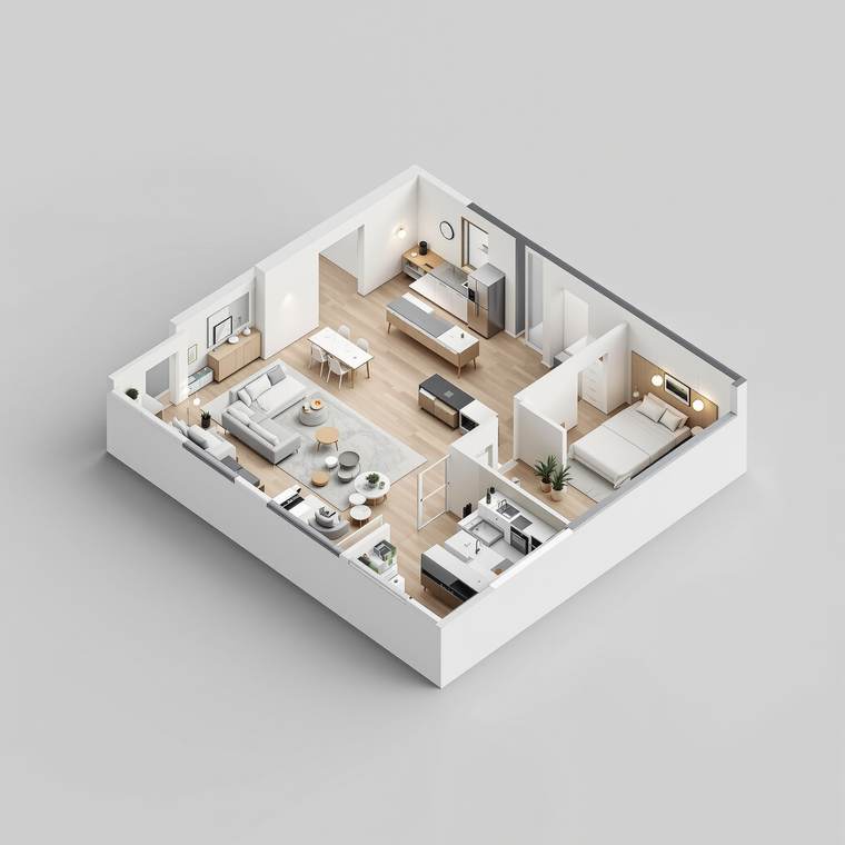 3D floor plan