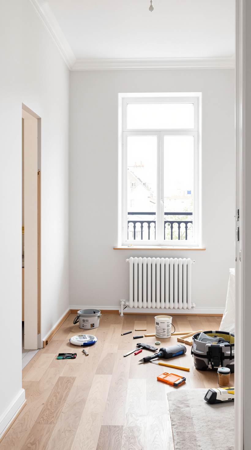 Flat under refurbishment